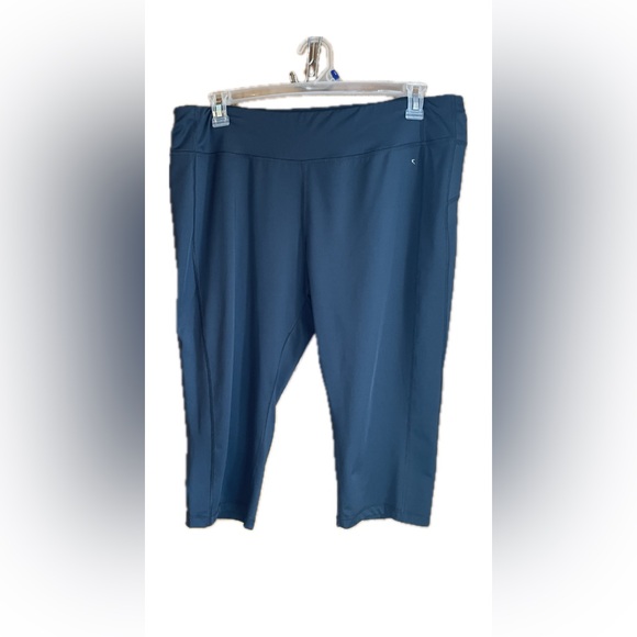 Danskin NOW Fitted Athletic Capri DriMore Leggings, Gray, Size XXL - Picture 1 of 8